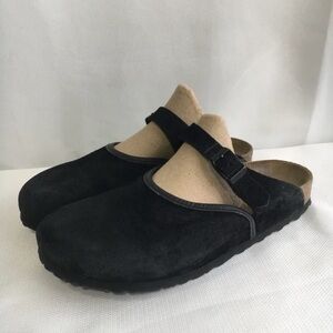 Rare! Birkenstock Boston Rosemead Mary Jane Clogs Black size 41 US 10